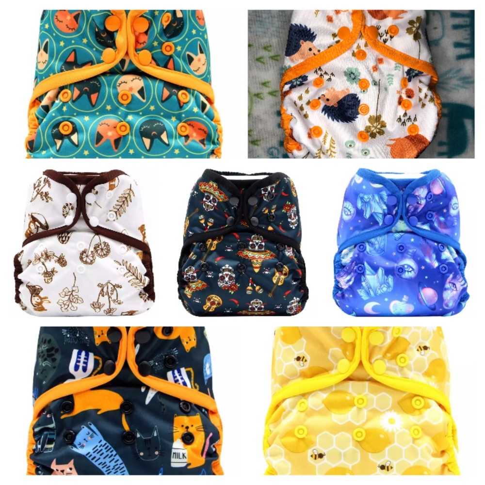 Cloth Diapers 7 Pc Waterproof Breathable Covers